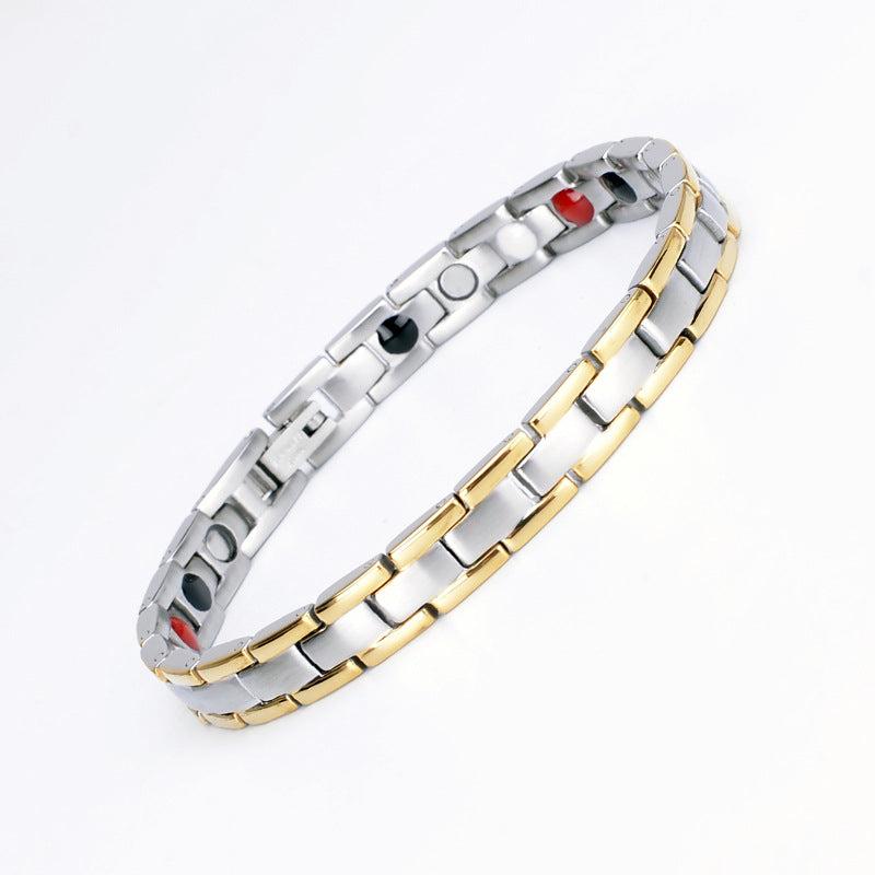 Fashion Accessories Ty245 European and American Popular Stainless Steel Women's Bracelet Titanium Steel Jewelry Men's Spot Wholesale Simple Style