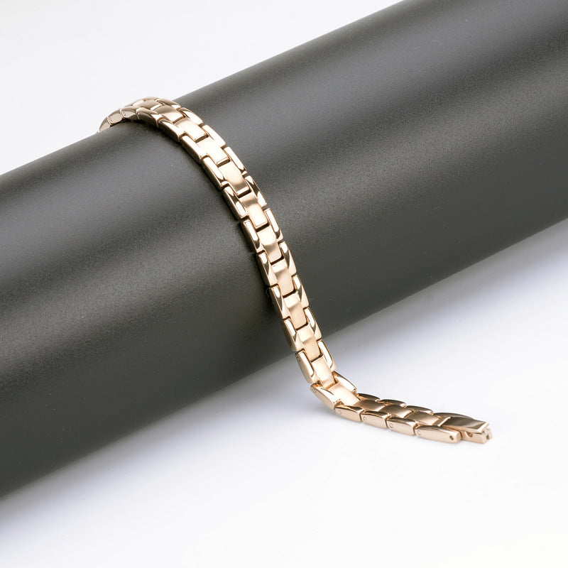 Fashion Accessories Ty245 European and American Popular Stainless Steel Women's Bracelet Titanium Steel Jewelry Men's Spot Wholesale Simple Style