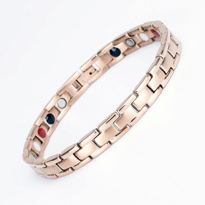 Fashion Accessories Ty245 European and American Popular Stainless Steel Women's Bracelet Titanium Steel Jewelry Men's Spot Wholesale Simple Style
