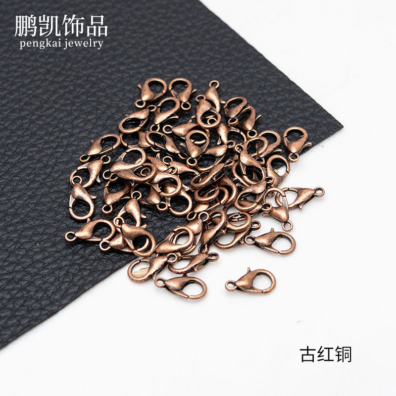 1000 Pieces of Handmade DIY Jewelry Accessories Zinc Alloy Lobster Clasp Necklace Bracelet Electroplated Metal Buckle Material Kit