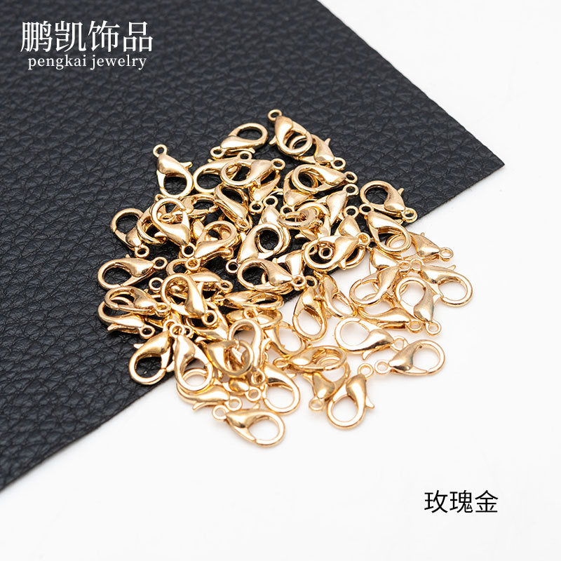 1000 Pieces of Handmade DIY Jewelry Accessories Zinc Alloy Lobster Clasp Necklace Bracelet Electroplated Metal Buckle Material Kit