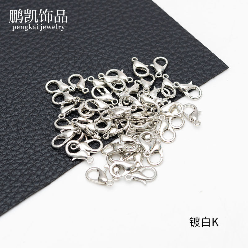 1000 Pieces of Handmade DIY Jewelry Accessories Zinc Alloy Lobster Clasp Necklace Bracelet Electroplated Metal Buckle Material Kit