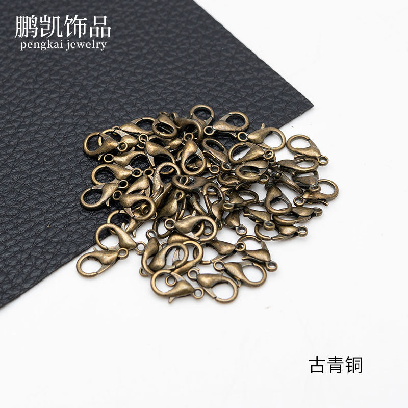 1000 Pieces of Handmade DIY Jewelry Accessories Zinc Alloy Lobster Clasp Necklace Bracelet Electroplated Metal Buckle Material Kit