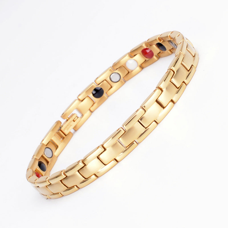 Fashion Accessories Ty245 European and American Popular Stainless Steel Women's Bracelet Titanium Steel Jewelry Men's Spot Wholesale Simple Style