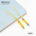 Factory Direct Sales of Handmade DIY Jewelry Accessories, Mobile Phone Straps, Woven Corn Cob Mobile Phone Pendants, Large Quantities in Stock