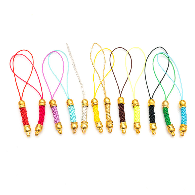 Factory Direct Sales of Handmade DIY Jewelry Accessories, Mobile Phone Straps, Woven Corn Cob Mobile Phone Pendants, Large Quantities in Stock