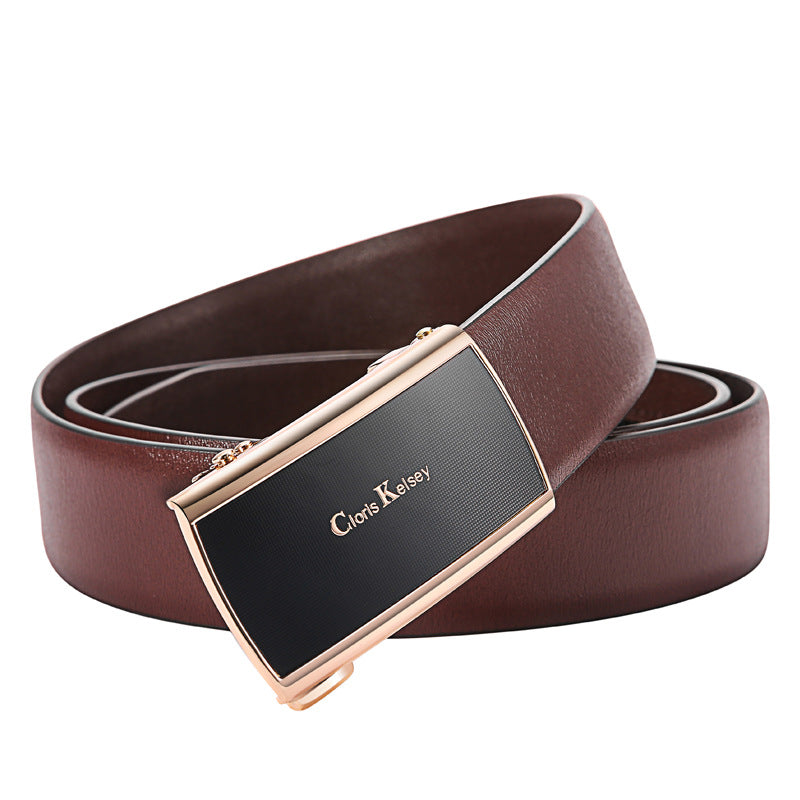 Men's Genuine Leather Belt Crocodile Pattern Belt Men's Belt Wholesale Automatic Buckle Belt Micro Factory Spot
