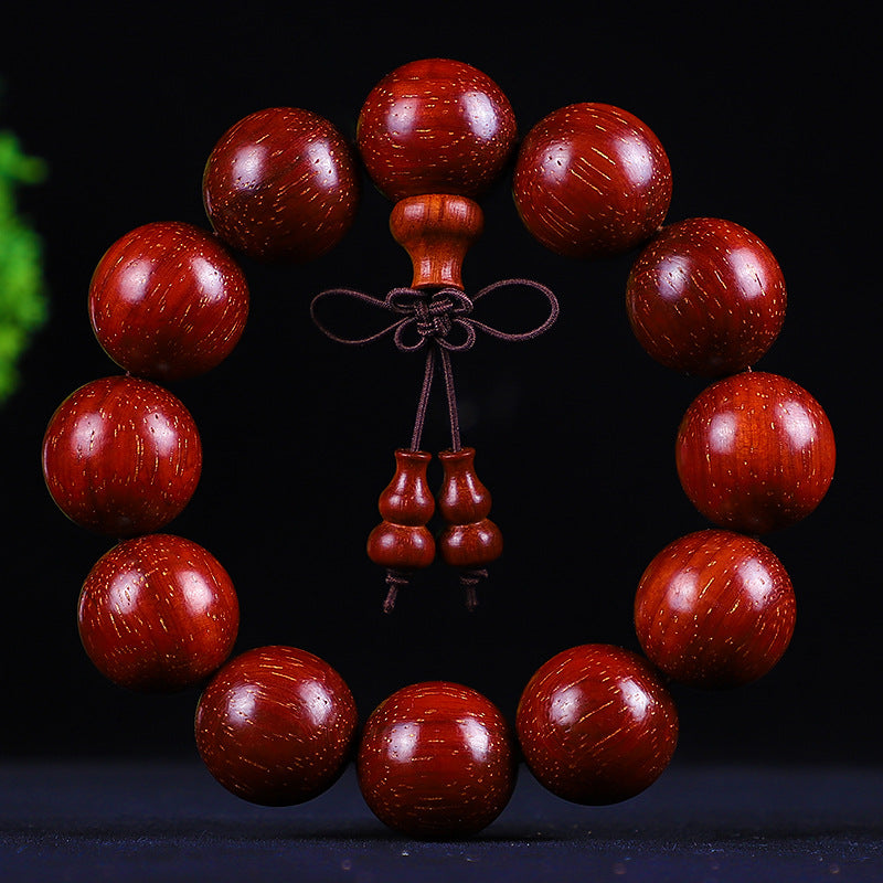 Brazil red sandalwood bracelet 2.0 safflower pear bracelet men's and women's lovers jewelry wooden play mahogany beads manufacturers