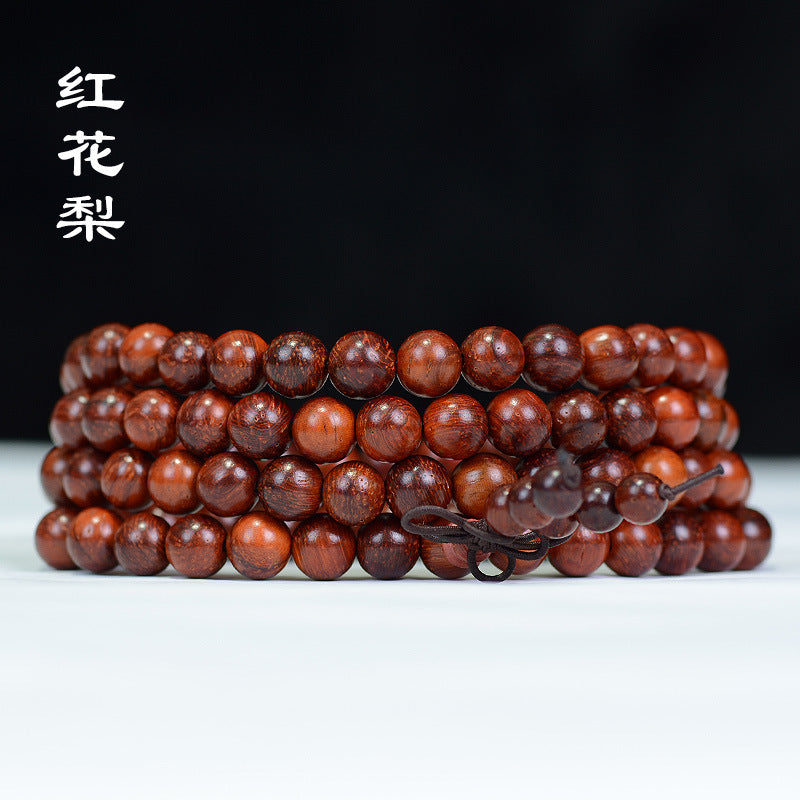 Brazil red sandalwood bracelet 2.0 safflower pear bracelet men's and women's lovers jewelry wooden play mahogany beads manufacturers