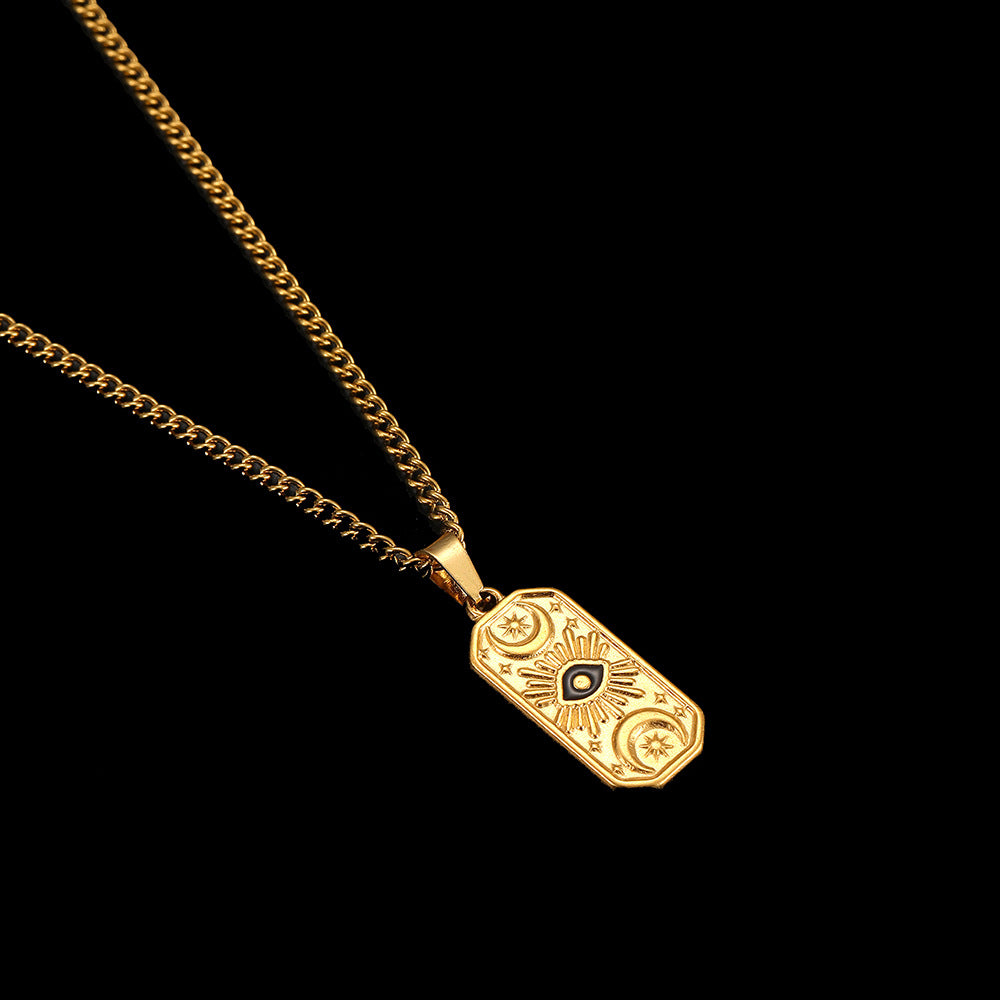 Cross-Border Stainless Steel Necklace Shell Titanium Steel Pendant New Pearl Jewelry Seaside Accessories European and American Non-Fading Jewelry