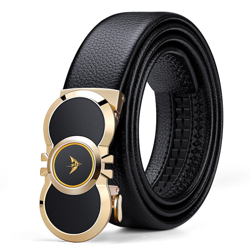 Emperor Paul Men's Belt Genuine Leather Inner Wear High-End Automatic Buckle Men's Belt Casual Belt Men's Wholesale