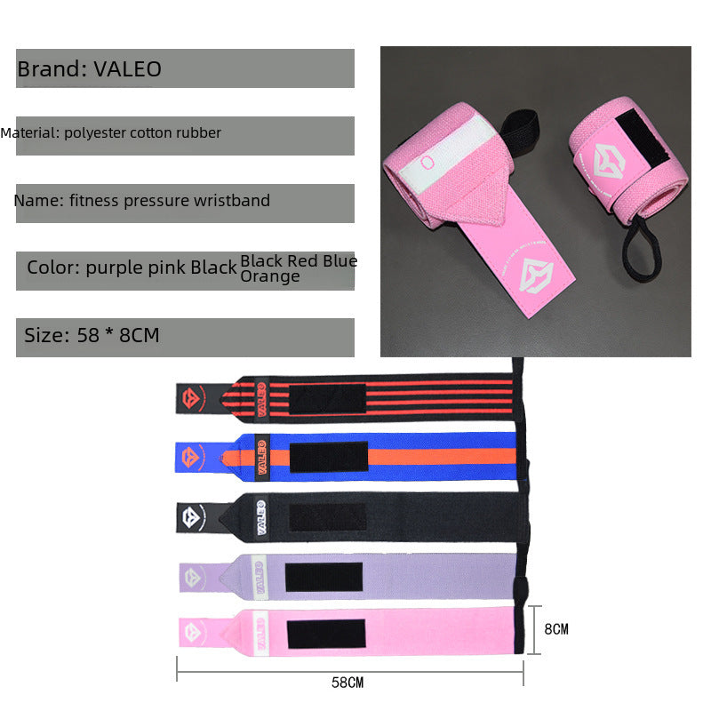 Cross-Border Valeo Sports Wristbands Wholesale, Adult Fitness Equipment Wrist Wrap Wristbands, Anti-Sprain Protective Gear