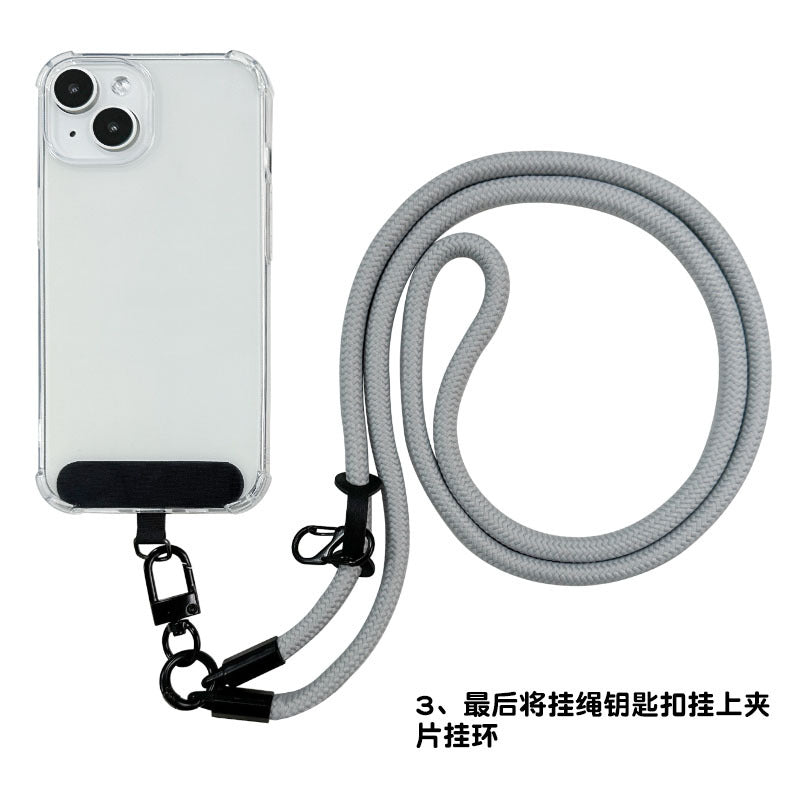 Mobile Phone Lanyard Crossbody Versatile 8mm Universal Crossbody Mobile Phone Case Rope Camera Lanyard Mobile Phone Lanyard Mobile Phone Back Clip