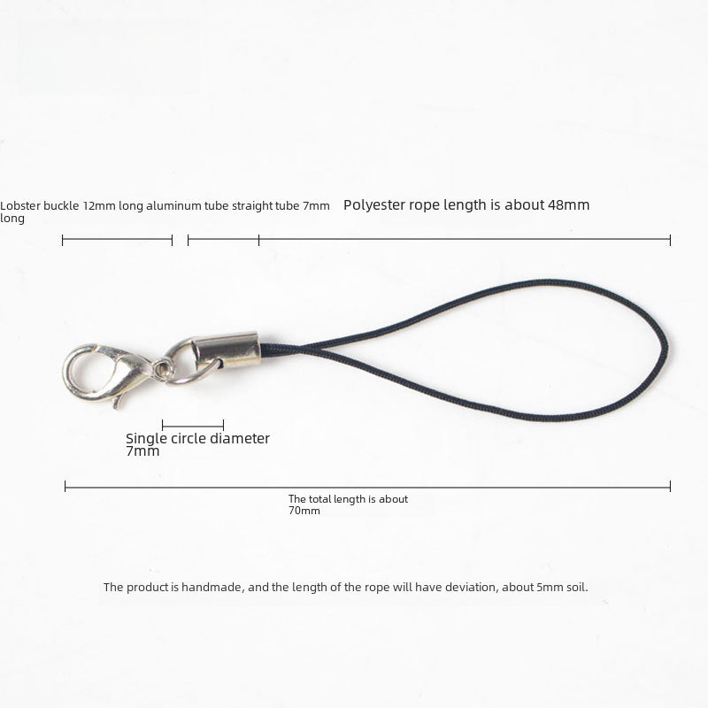 diy accessories lobster clasp mobile phone rope colorful lanyard handmade pendant rope mobile phone chain pendant rope hand rope