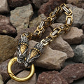 Viking faucet titanium steel bracelet men's stainless steel European and American style retro trendy Emperor Chain Bracelet Men's punk jewelry