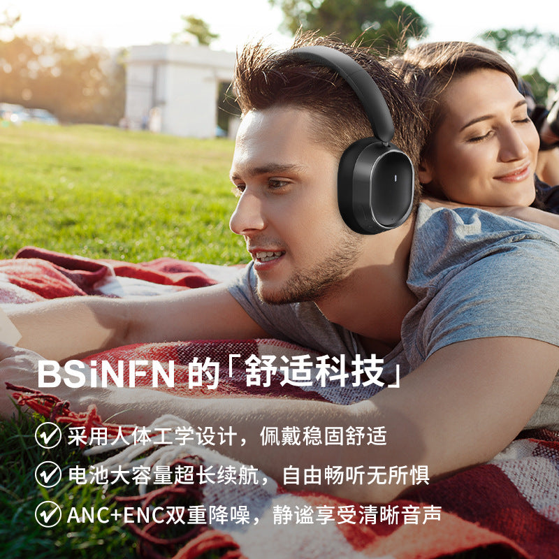 New Anc Active Noise-Cancelling High-End Wireless Gaming Headset with Long Battery Life and Low Latency