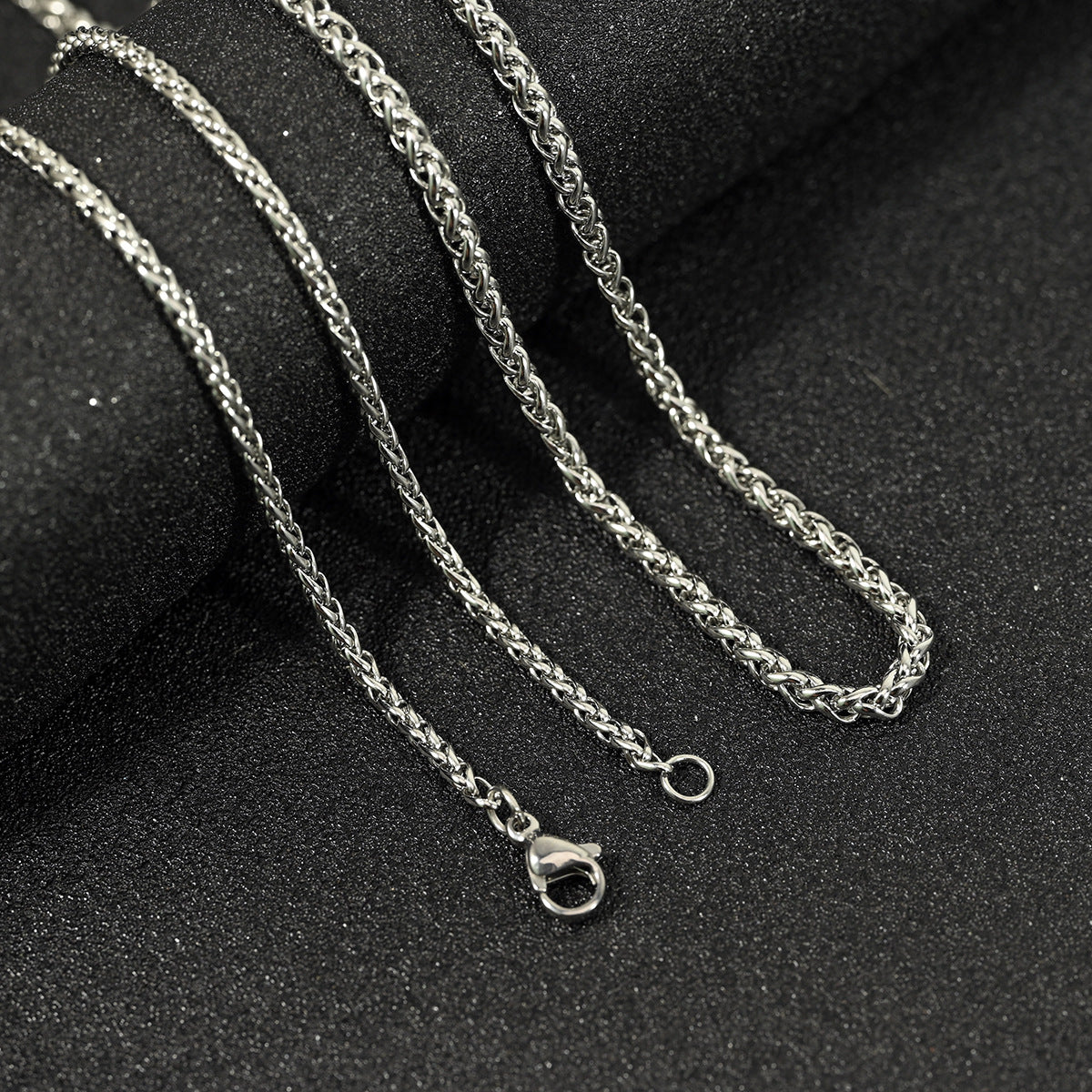 Stainless Steel Necklace Keel Chain Cross-Border Men's Sweater Chain Versatile Flower Basket Chain Titanium Steel Necklace Jewelry Accessories
