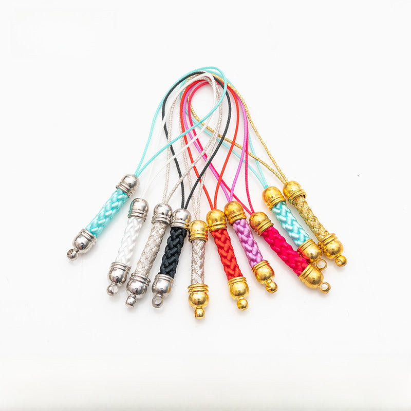 Factory Direct Sales of Handmade DIY Jewelry Accessories, Mobile Phone Straps, Woven Corn Cob Mobile Phone Pendants, Large Quantities in Stock