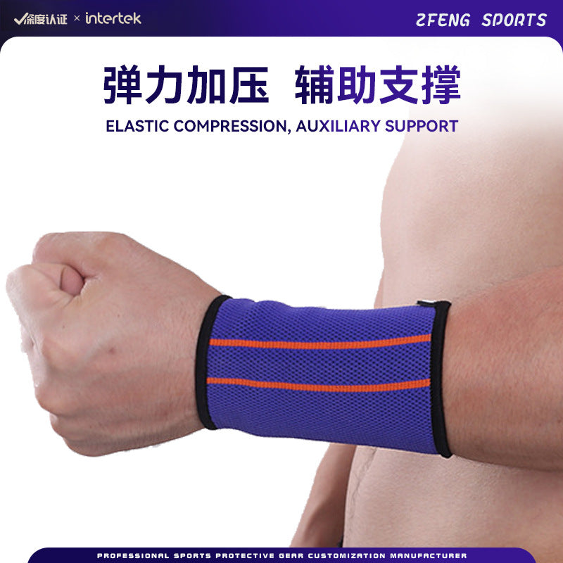 Factory Direct Supply Cross-Border Sports Wristbands for Wiping Sweat, Absorbing Sweat, Fitness Training, Basketball, Knitted Breathable Summer Protective Gear Sleeves