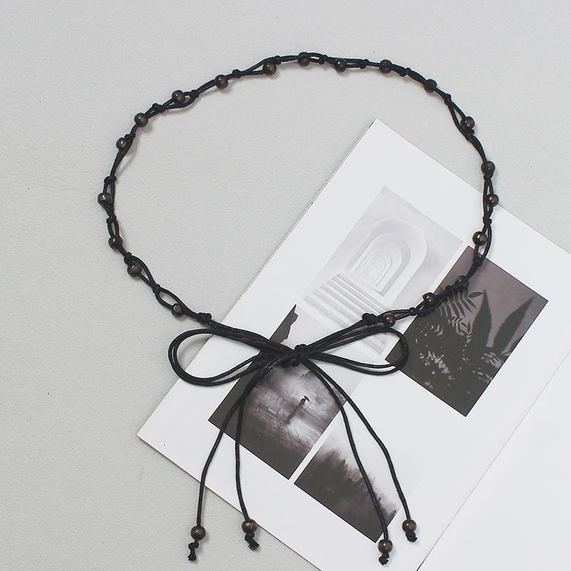 Dress belt Women's 2023 new Korean style accessories Pearl beam waist chain waist rope fairy dress decoration High sense