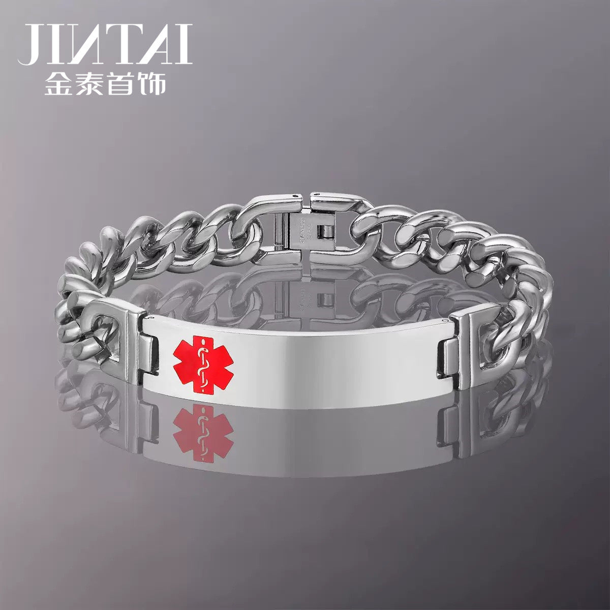 Factory Direct Amazon Aliexpress European and American Fashion Trend Personality Stainless Steel Men's Bracelet Jewelry Wholesale