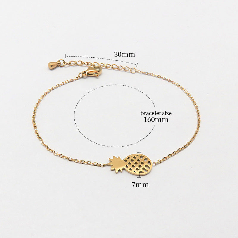 Justop European and American Twist Chain Vintage Cross-Border Jewelry Stainless Steel Bracelet Electroplated 18K Gold Adjustable Bracelet