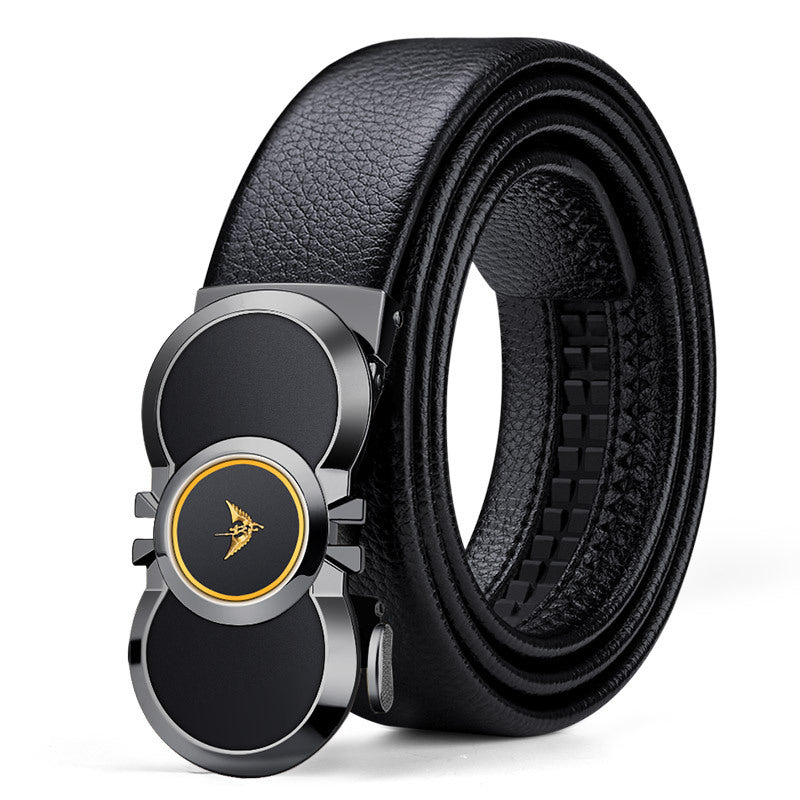 Emperor Paul Men's Belt Genuine Leather Inner Wear High-End Automatic Buckle Men's Belt Casual Belt Men's Wholesale