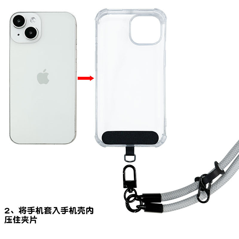 Mobile Phone Lanyard Crossbody Versatile 8mm Universal Crossbody Mobile Phone Case Rope Camera Lanyard Mobile Phone Lanyard Mobile Phone Back Clip