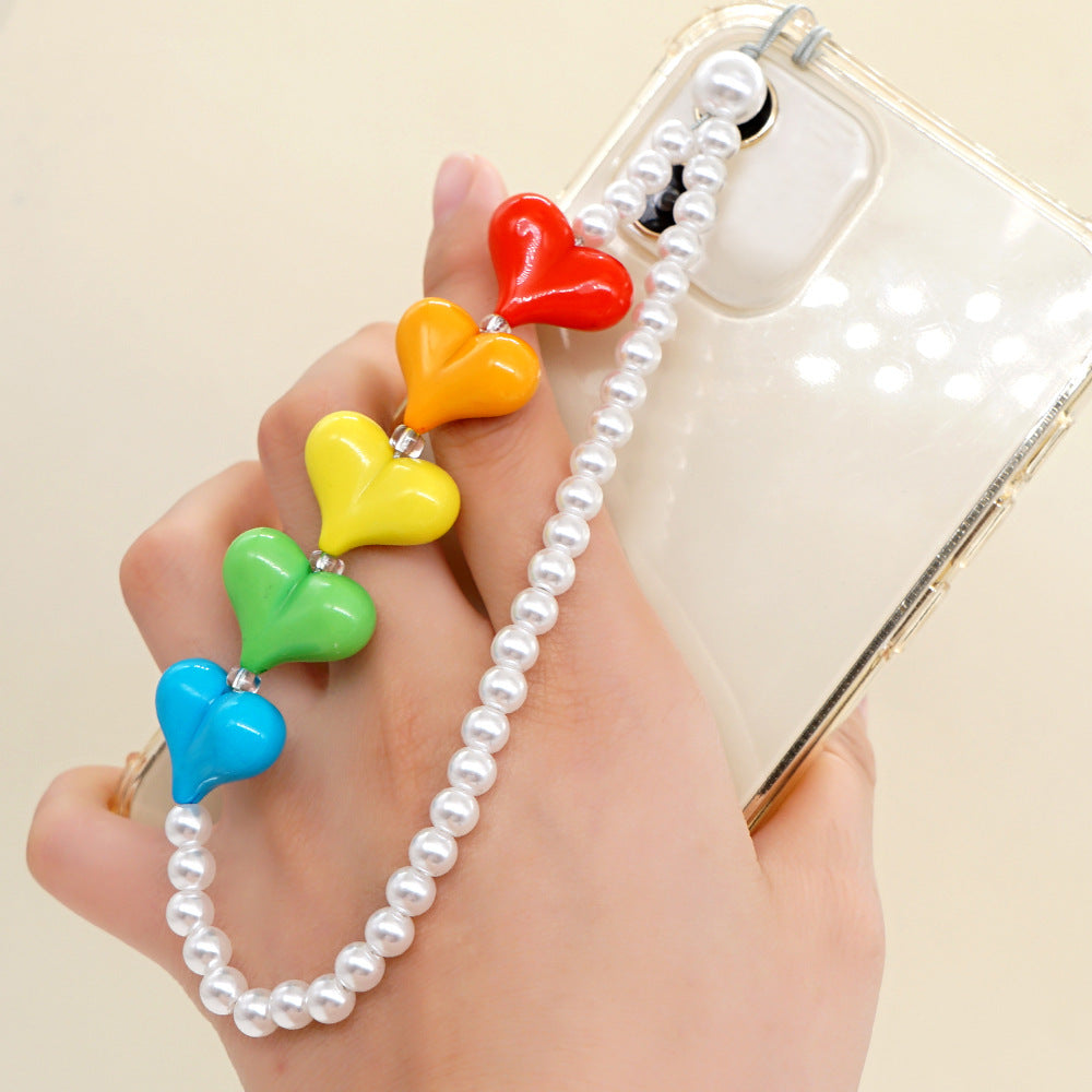 Factory direct supply handmade beaded mobile phone lanyard bluetooth speaker lanyard flashlight fan selfie stick U disk sling