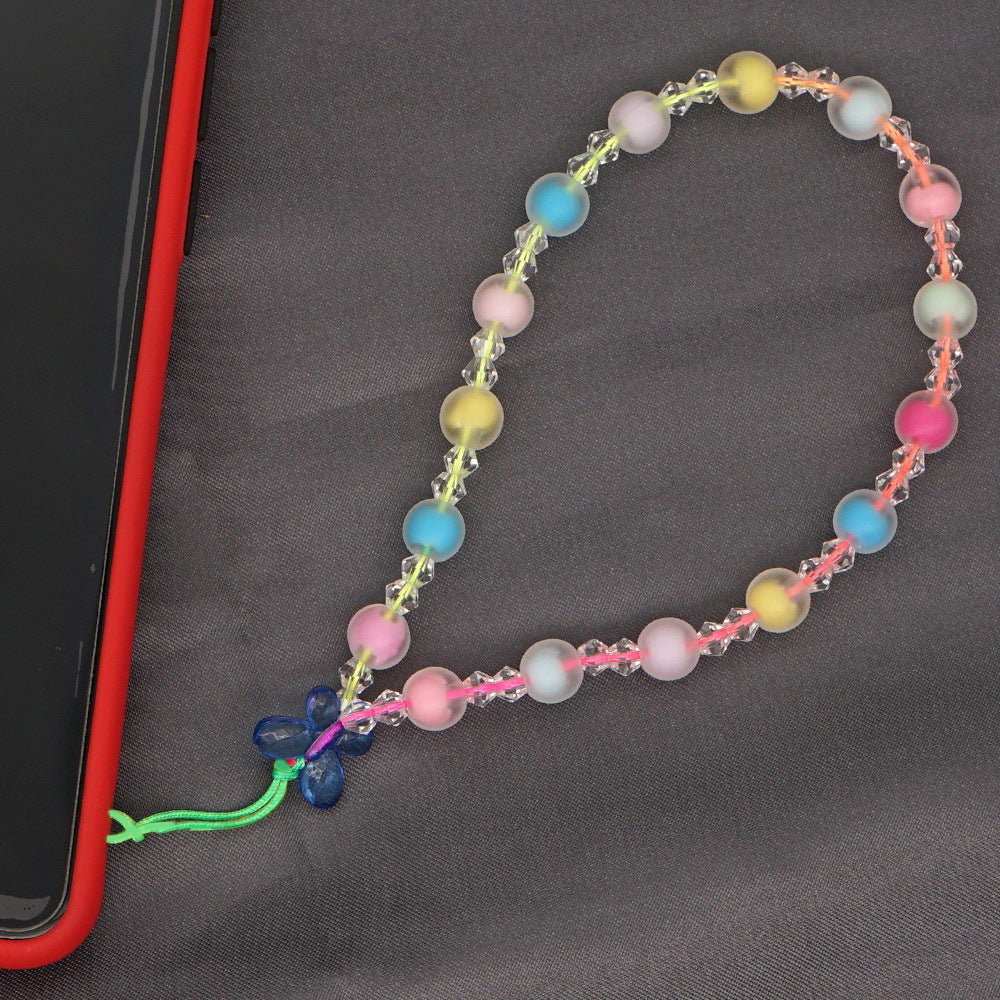 Factory direct supply handmade beaded mobile phone lanyard bluetooth speaker lanyard flashlight fan selfie stick U disk sling
