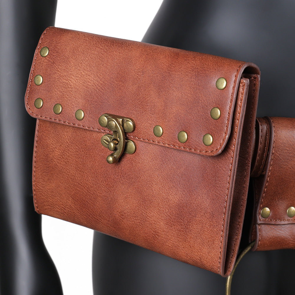 Foreign trade wholesale new bag women's European and American retro ladies waist bag mini outdoor mobile phone change clothing accessories