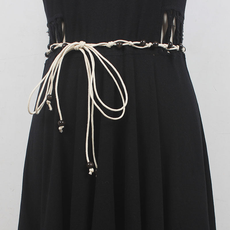 Dress belt Women's 2023 new Korean style accessories Pearl beam waist chain waist rope fairy dress decoration High sense