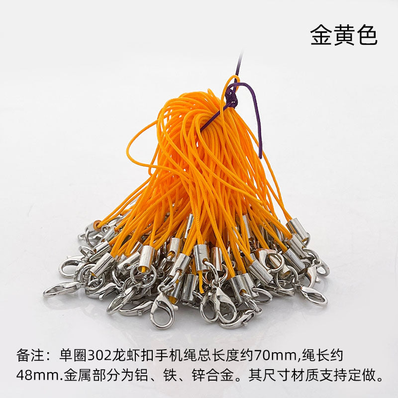 diy accessories lobster clasp mobile phone rope colorful lanyard handmade pendant rope mobile phone chain pendant rope hand rope
