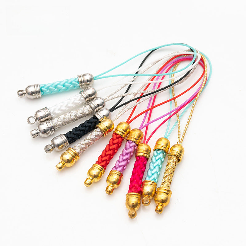 Factory Direct Sales of Handmade DIY Jewelry Accessories, Mobile Phone Straps, Woven Corn Cob Mobile Phone Pendants, Large Quantities in Stock