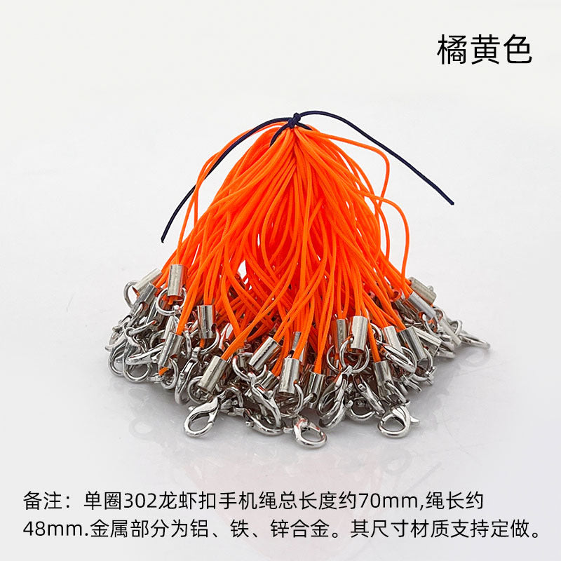 diy accessories lobster clasp mobile phone rope colorful lanyard handmade pendant rope mobile phone chain pendant rope hand rope