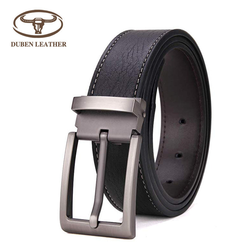 Genuine Leather Distressed Hardware Crescent Belt for Women, Trendy Retro Punk Original Design Brand Cowhide Belt