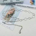 Metal Belt Women's Ins Style Decoration with JK Skirt Suit Sweater Chain Waist Chain Trendy Waist Accessories Thin Belt