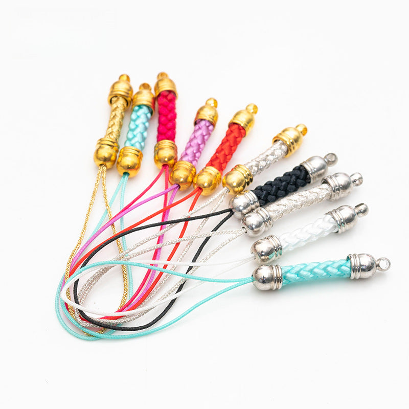 Factory Direct Sales of Handmade DIY Jewelry Accessories, Mobile Phone Straps, Woven Corn Cob Mobile Phone Pendants, Large Quantities in Stock
