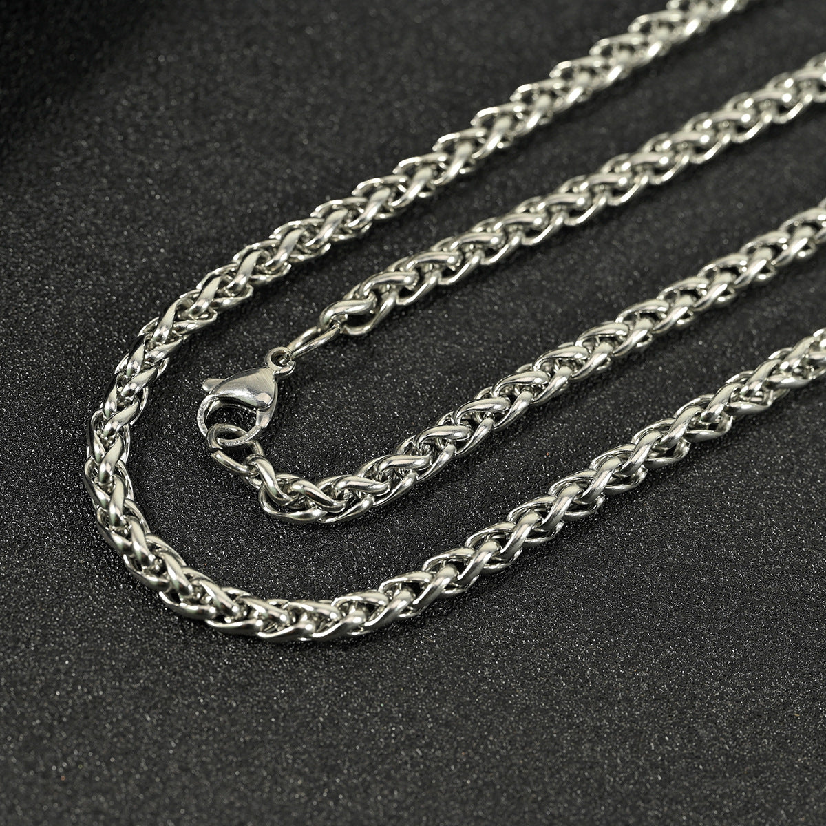 Stainless Steel Necklace Keel Chain Cross-Border Men's Sweater Chain Versatile Flower Basket Chain Titanium Steel Necklace Jewelry Accessories