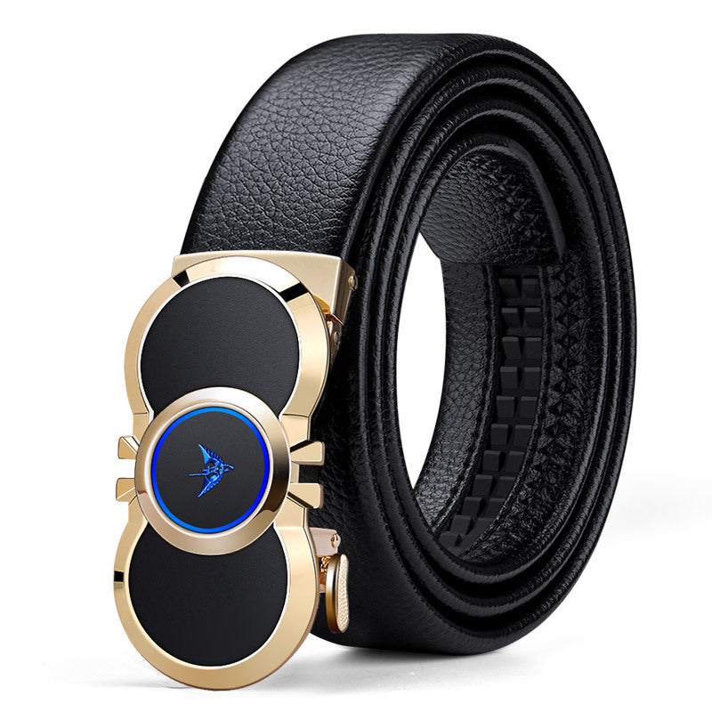 Emperor Paul Men's Belt Genuine Leather Inner Wear High-End Automatic Buckle Men's Belt Casual Belt Men's Wholesale