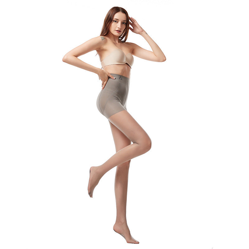 Spring Thin Stockings for Women, Tummy Control, Butt-Lifting, Foot Massage, Sun Protection, Skin-Beautifying Stockings, Ultra-Thin Black Pantyhose, Slimming Legs