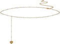 Women's Waist Chain Adjustable Sexy Temperament Versatile Bikini Summer Beach Style Imitation Pearl Love Waist Accessories