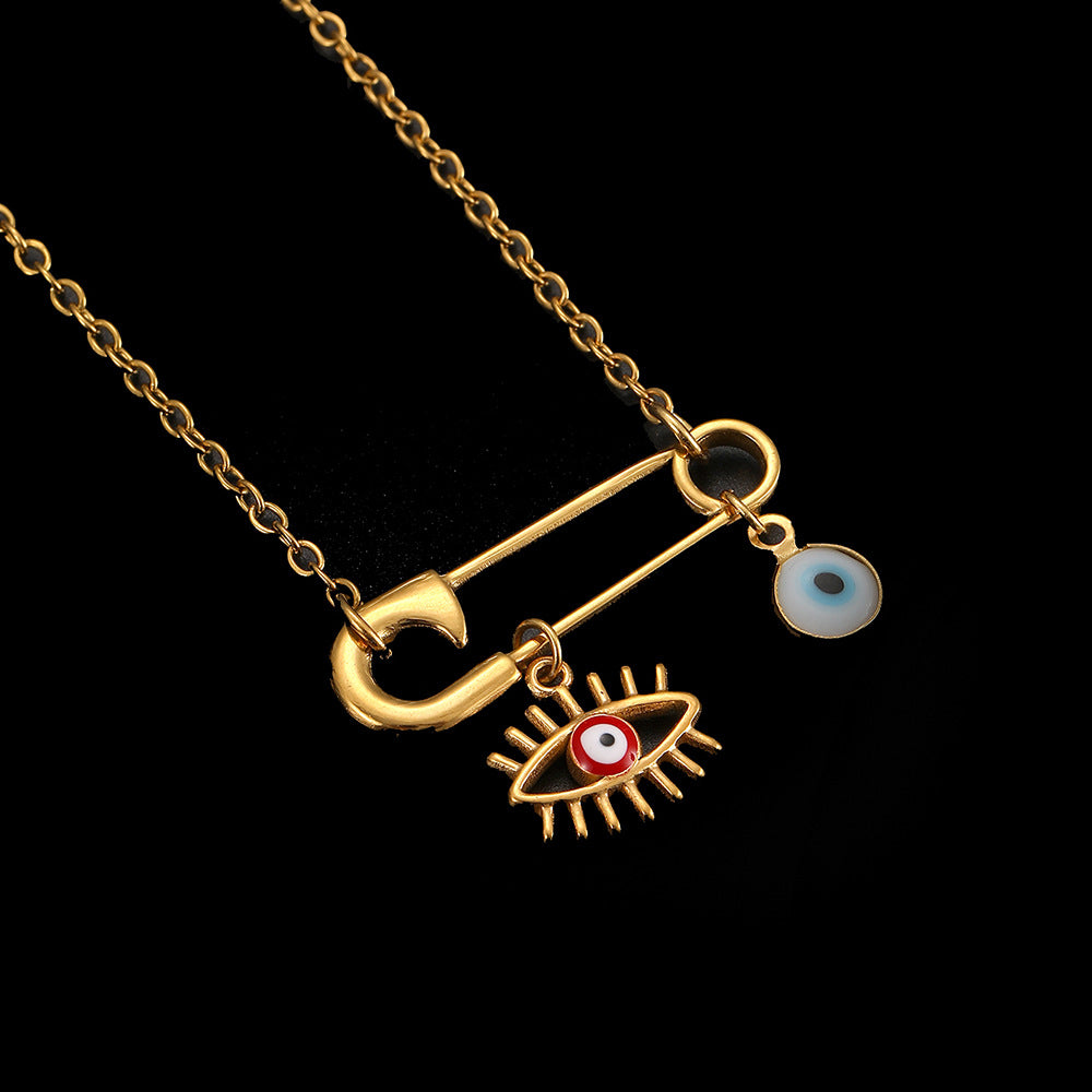 Cross-Border Stainless Steel Necklace Shell Titanium Steel Pendant New Pearl Jewelry Seaside Accessories European and American Non-Fading Jewelry