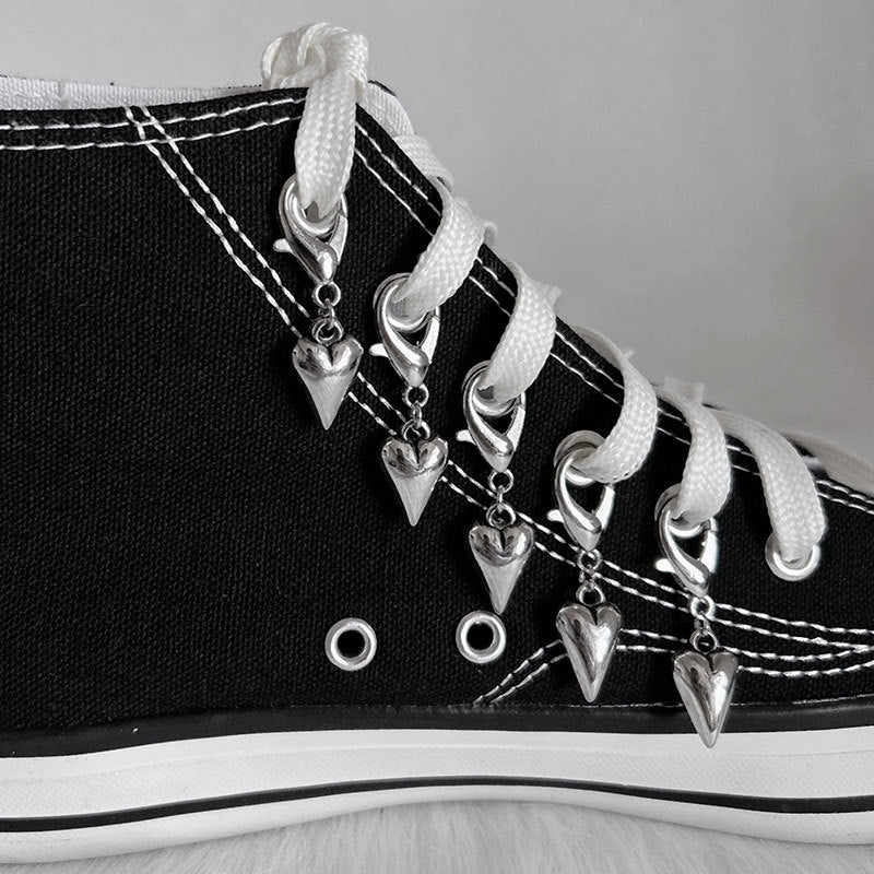 Personalized Clover Shoe Pendant Metal Punk Star Shoe Buckle Accessories Design Jewelry Wholesale Trendy Jewelry