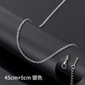 2.4mm Cross Chain Metal Chain Iron Necklace Clavicle Chain Fashionable Simple Versatile Handmade DIY Jewelry Accessories