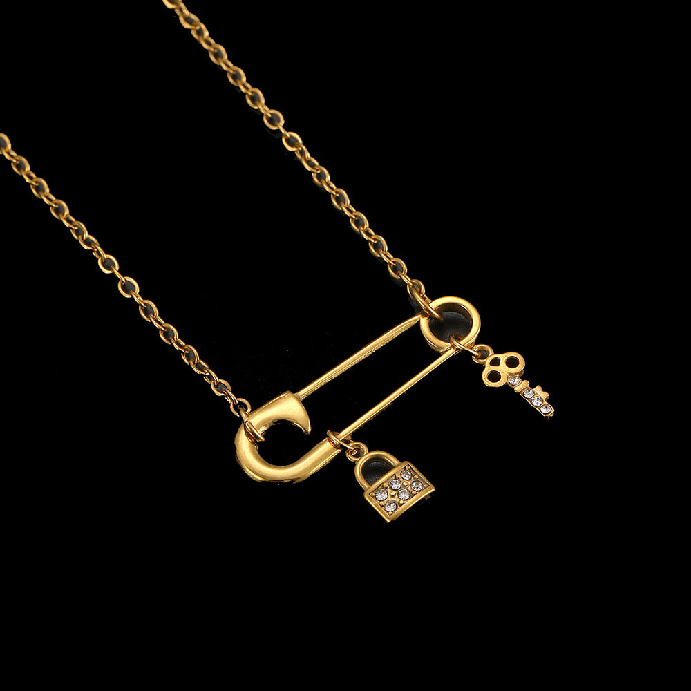 Cross-Border Stainless Steel Necklace Shell Titanium Steel Pendant New Pearl Jewelry Seaside Accessories European and American Non-Fading Jewelry
