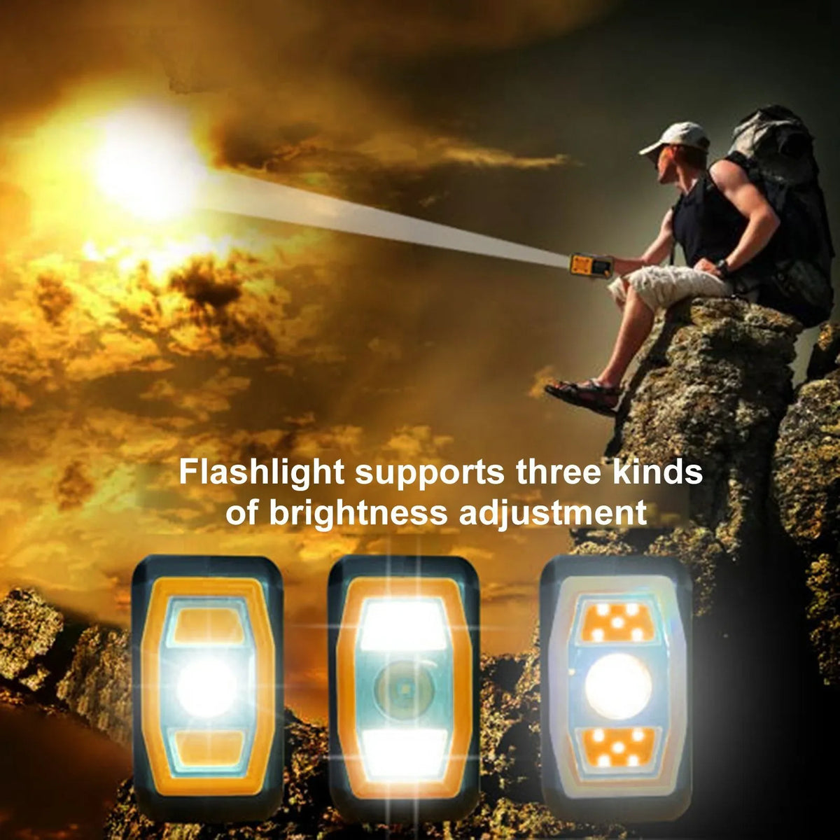 LOTOTG Portable Emergency Solar Power Radio Hand Crank Charging AM/FM Weather Radio Led Reading Flashlight Bank Phone Charger