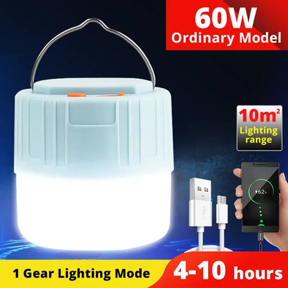Portable Camping Light Power Bank LED Camping Lanterns Handheld Waterproof Outdoor Tent Light Rechargeable Floodlight Flashlight
