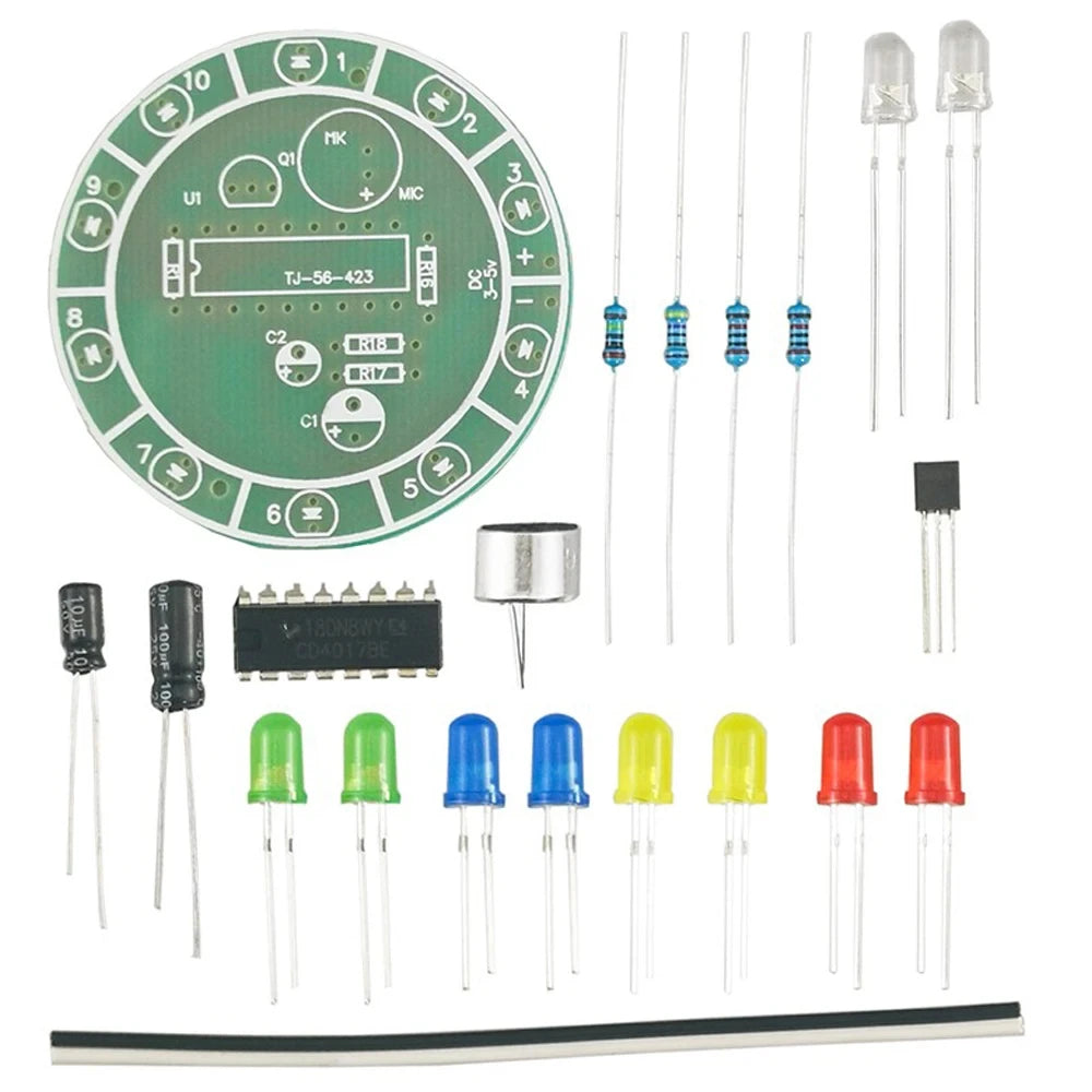 DIY Electronic Kits LED Running Lights Soldering Circuit Boards Assembly Electronic Parts DC 3-12V
