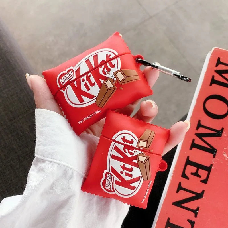 3D Food Chocolate Silicone Wireless Earphone Case For Airpods Pro 2022 Bluetooth Headphone Charging Box Cover For Airpods 3 2 1